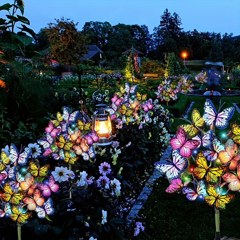 Smart Zen Garden - Solar-LED-Schmetterlings-Gartenleuchten, wasserdicht, bunt, für den Außenbereich,