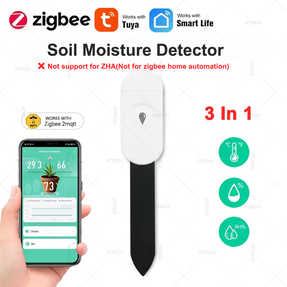 Smart Garden Moisture Sensor - Tuya Zigbee 3,0 Boden Feuchtigkeit Tester