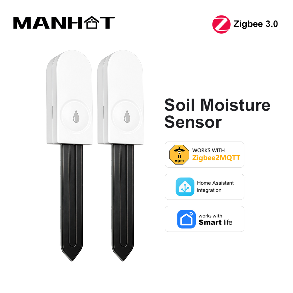 Smart Garden Moisture Sensor - Zigbee 3.0 Bodenfeuchtesensor Temperatur- und Feuchtigkeitsmesser