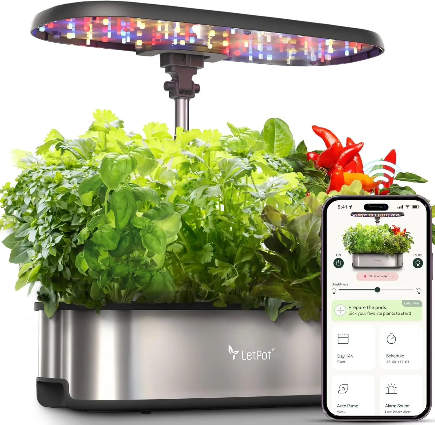 Smart Pod Garden - LETPOT LPH-SE Hydroponisches Anbausystem, 12-Pods Smart