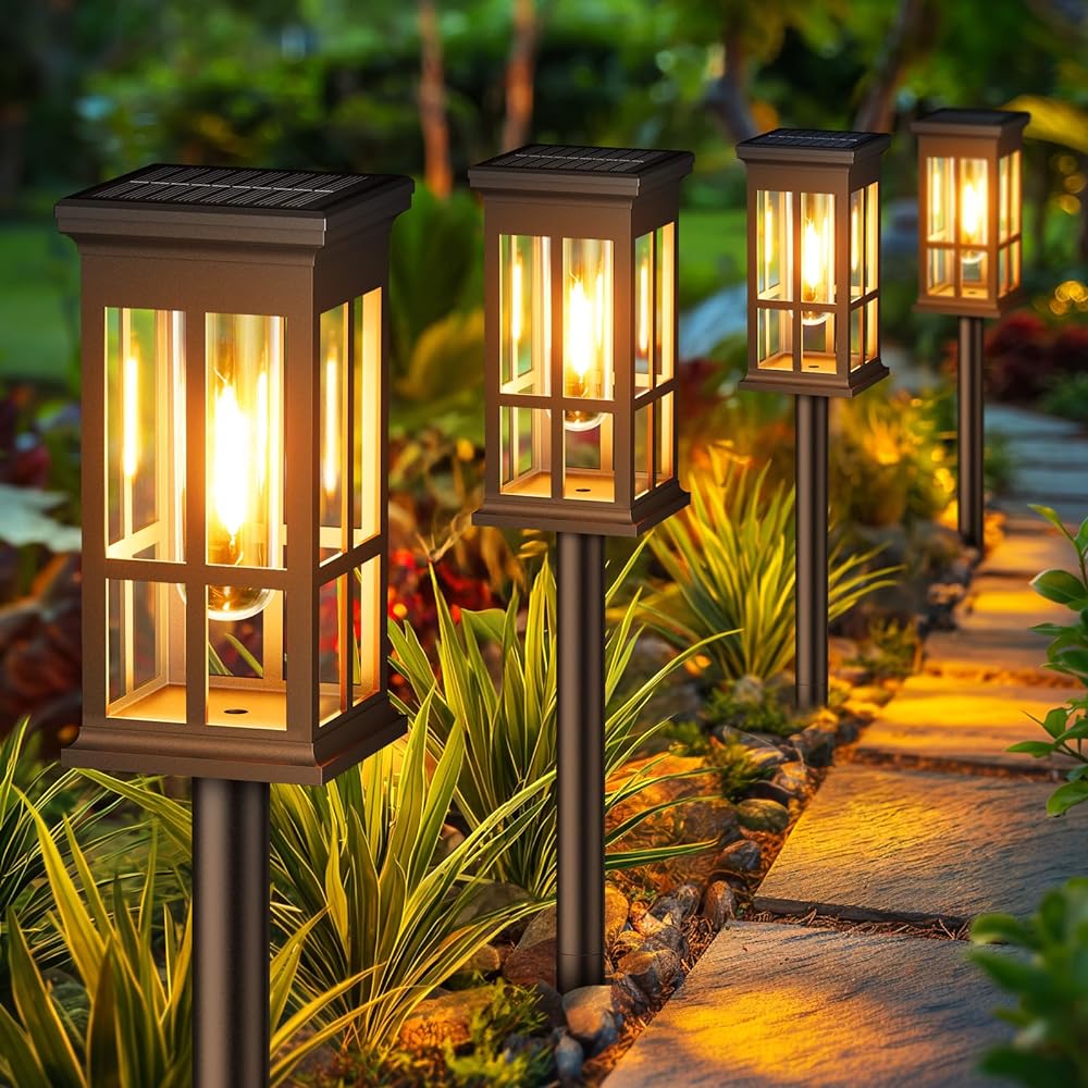 Smart Garden Lighting System - Solar-Wegeleuchte für den Außenbereich, Solarlampe, wasserdichte