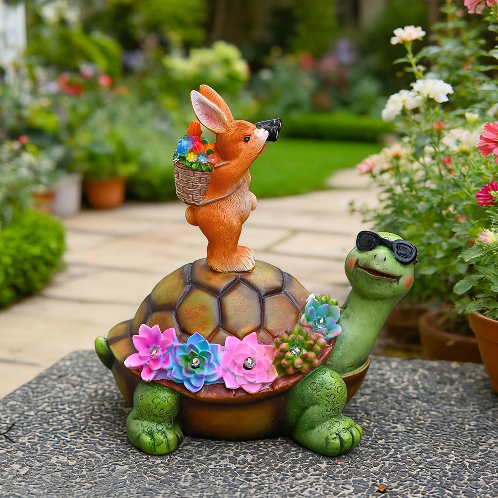 Smart Zen Garden - NEUE Solar-Gartenfiguren: Hase und Schildkröte –