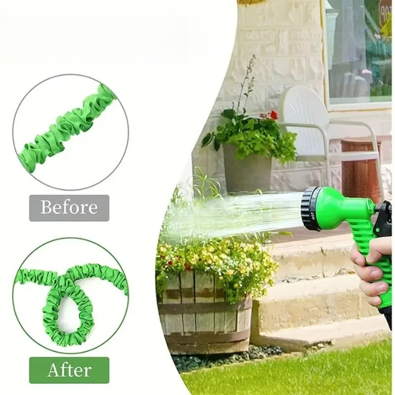 Smart Garden Diy - 25FT-200FT Ausziehbarer Magischer Schlauch mit 7