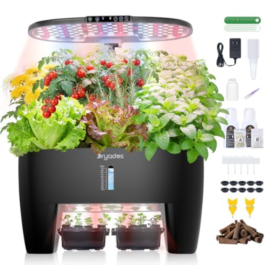 Smart Pod Garden - Hydroponisches Anzuchtsystem-Kit mit 16 Pods für