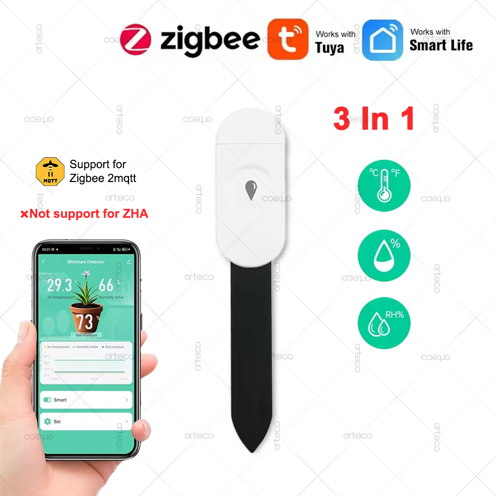 Smart Garden Moisture Sensor - Tuya Zigbee Temperatur Feuchtigkeit Feuchtigkeit Detektor