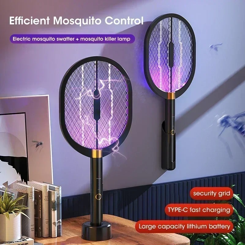 Smart Garden Indoor - Wiederaufladbarer 3000V Elektrischer Mückenschläger mit UV-Licht