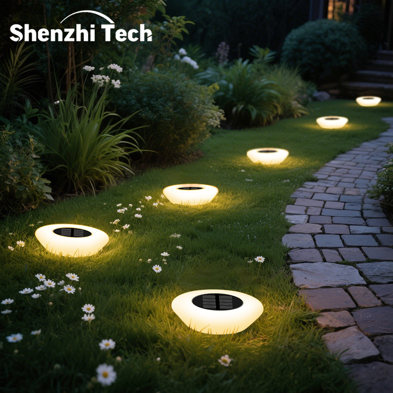 Smart Garden Lighting System - 1/4 Stück Solar-Bodenleuchten, kaltweiß/warmweiß, IP65 wasserdichte