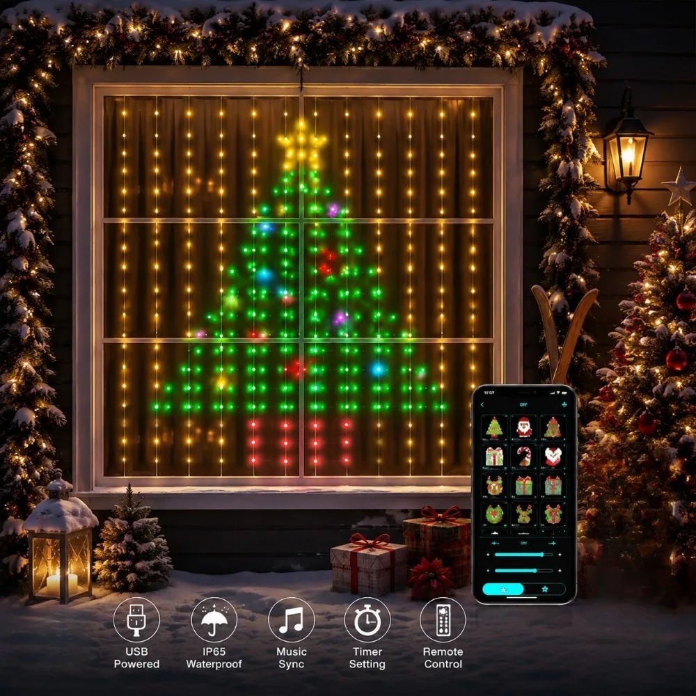 Outdoor LED Pixel Vorhanglicht – App Smart Garden Bewertung und Preis