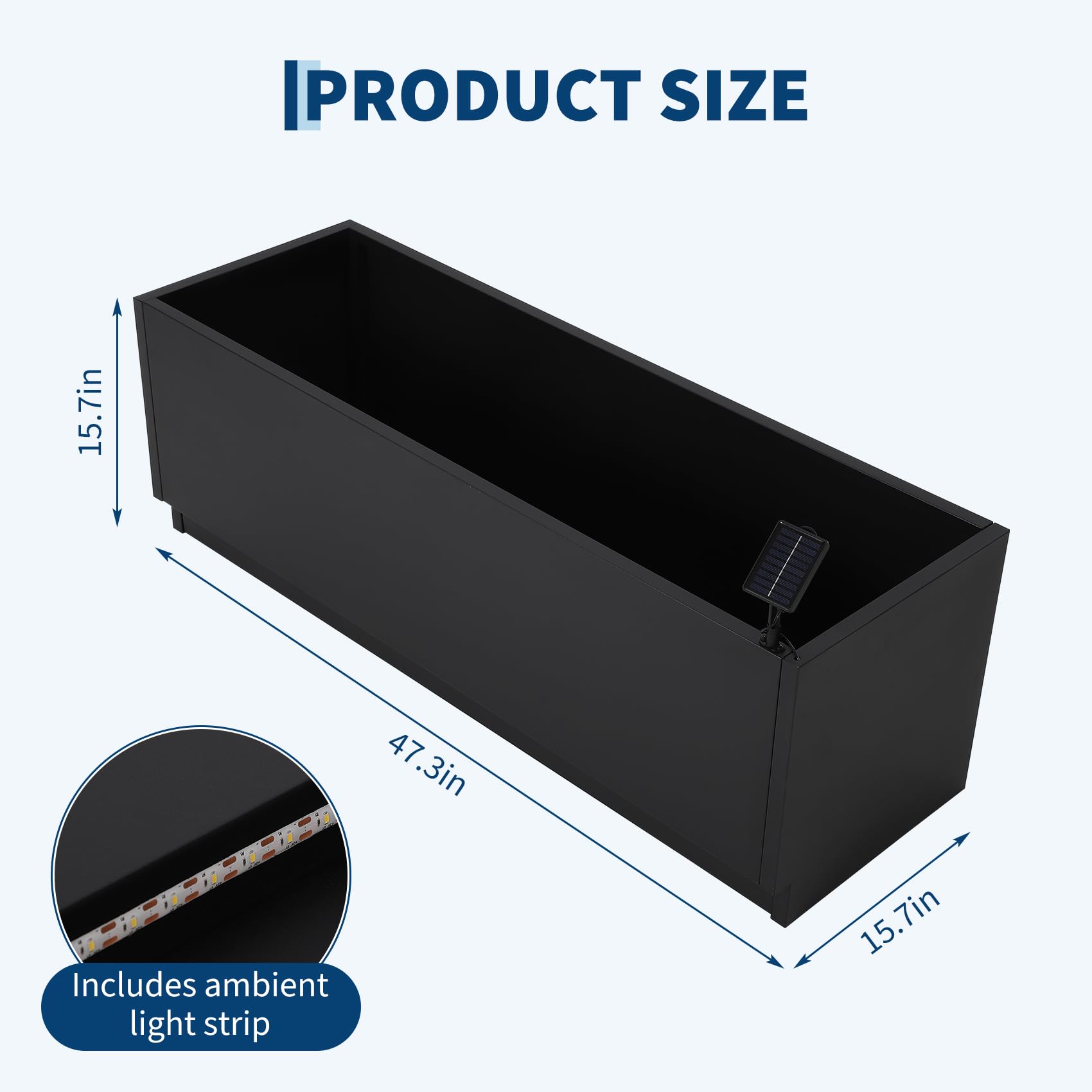 47x16 LED-Metall-Pflanzkasten  – Smart Garden Box Bewertung und Preis