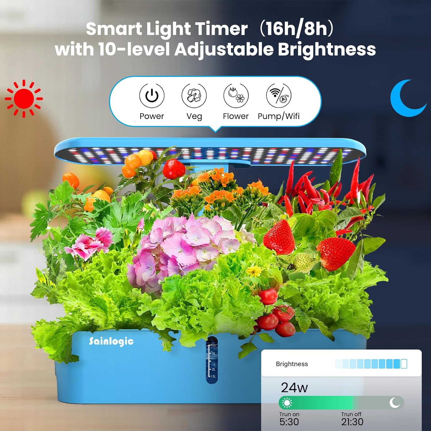 Intelligentes 12-Pods-Hydropon – Smart Pod Garden Bewertung und Preis