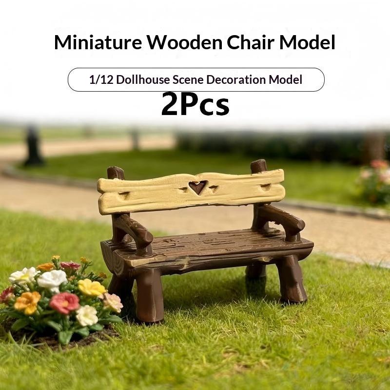 2 Stück 1/12 Miniatur-Bank Pup – Smart Garden Diy Bewertung und Preis