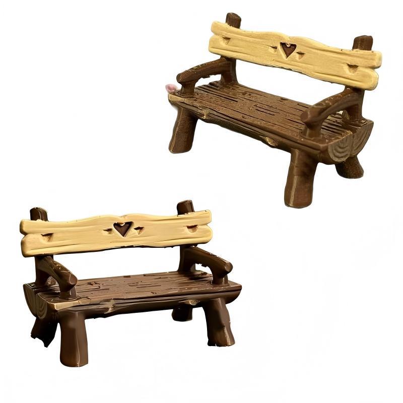 2 Stück 1/12 Miniatur-Bank Pup – Smart Garden Diy Bewertung und Preis