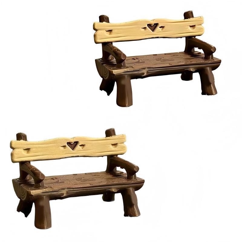 2 Stück 1/12 Miniatur-Bank Pup – Smart Garden Diy Bewertung und Preis