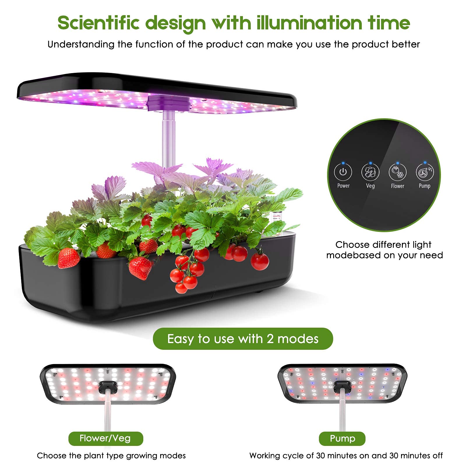 Hydrokultur Wachsen System 12  – Smart Pod Garden Bewertung und Preis